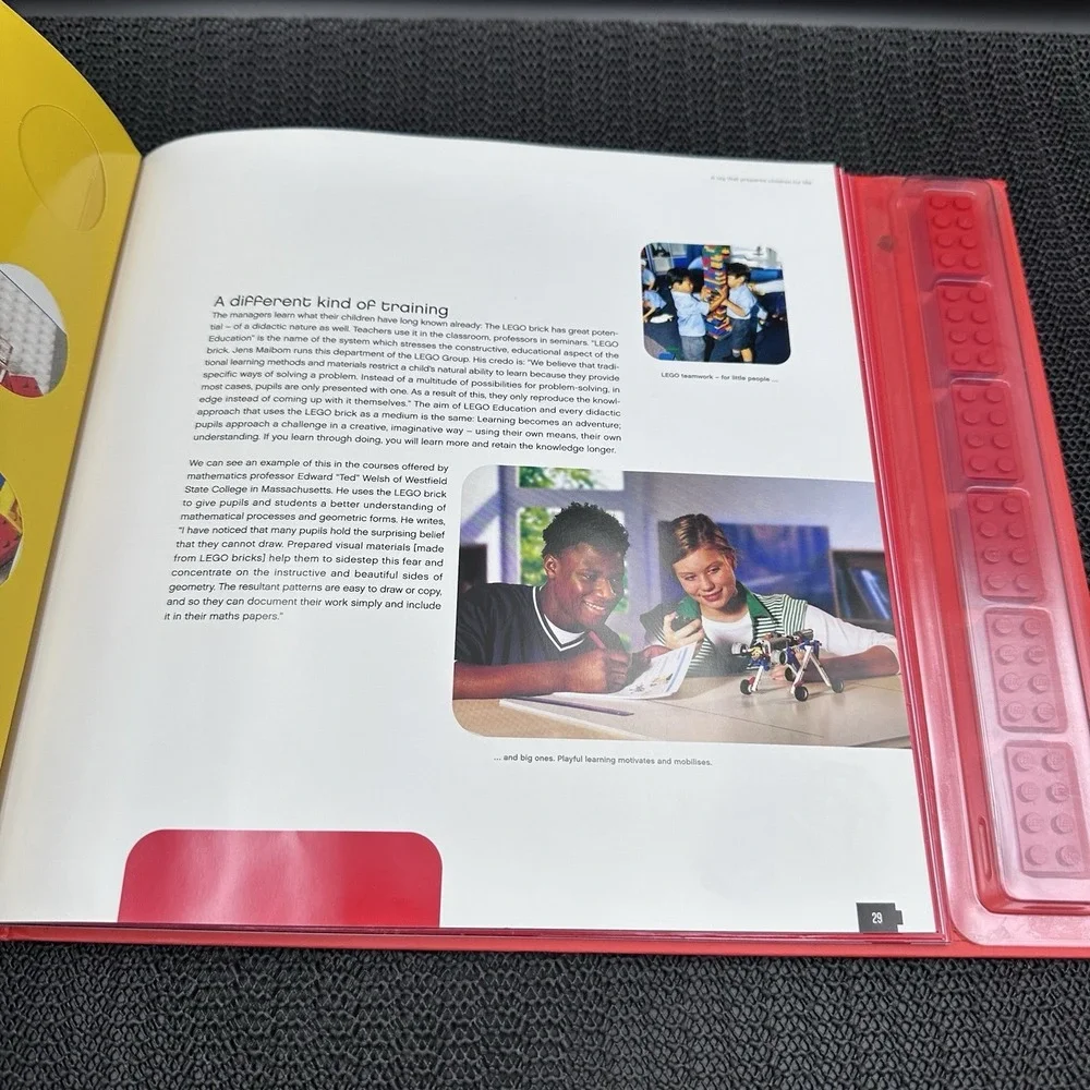LEGO 50 Years of the LEGO Brick Hardcover Book w/ Commemorative LEGO Bricks 2008